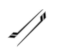SECDRPOQA Strisce adesive per minigonne Laterali per portiera di Pick-up, per Jeep Gladiator JT Truck Graphics Decor Decalcomania Pellicola in Vinile Accessori per Tuning Auto