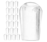 SECFOU 1 Set Copertura per Grucce in Pvc Trasparente Opaco, Protezione Antiscivolo e Facile da Installare, Adatta per Ganci e Rastrelliere in Ambienti Domestici e Negozi 100 Pezzi
