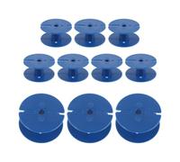 SECFOU 10 Pezzi Bobina Induttore Crossover Audio per Altoparlante, 1.6x0.8 | Abs Blu, Forma Rotonda Finitura Liscia senza Bave, per Filo Smaltato in Progetti DIY Audio