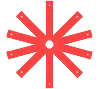 SECFOU 10 Pezzi Zeppe in Plastica Pp Rosso per Livellare Porte e Mensole, Leggere e Resistenti, per Miglioramenti Domestici e Fissaggio Mobili Instabili