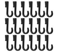 SECFOU 100 Pezzi Ganci per Cubicolo in Plastica Nera Larghezza Morsetto 2mm, Supporto Stabile e Versatile per Decorazioni dei Cubicoli e Organizzazione Ufficio