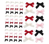 SECFOU 100 pezzi Mollettine Capelli Piccole con in Nastro Fermagli Antiscivolo Leggeri e Comodi per Bambine e Ragazze Accessori Capelli Eleganti per Styling Quotidiano