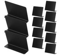SECFOU 12 Pezzi Mini Lavagne Nere da Tavolo 127x100mm, Cartelli Prezzi per Menù Riutilizzabili e Portatili, Insegne Decorative per Buffet e Ristoranti, Lavagne Multifunzionali Facili