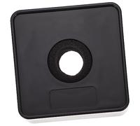 SECFOU 1pezzi Microfono Intervista Con Logo Protettore Per Microfono Per Giornalisti Design Pratico e Stabile Accessorio Per Eventi e Interviste Nero