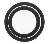 SECFOU 2 Pezzi Copri Diaframma per Stetoscopio in Pvc Nero, Accessori Compatibili Vari Modelli, Design Versatile per Medici e Infermieri