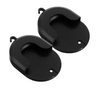 SECFOU 2 Pezzi Supporto per Telecamera Wireless Struttura a Gancio in Plastica Nera, Forte e Sicuro, Posizione Flessibile per Garage e Nursery
