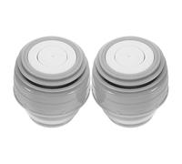 SECFOU 2 Pezzi Tappo Ricambio Isolante per Bottiglie Termiche Coperchio con Guarnizione Antigoccia e Chiusura a Scatto per Accessorio Grigio per Viaggi e Uso Quotidiano