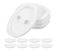 SECFOU 20 Pezzi Copertura Protettiva in Gomma per Serratura Portiera Auto Bianco Assorbimento Urti e Installazione Semplice per Accessori Auto