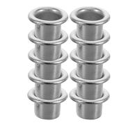 SECFOU 20 Pezzi Tappo di Sfiato per Tamburo 9x9 Mm in Metallo per Rullante e Kit Batteria, Foro di Ventilazione per Batterie, Accessori per Strumenti Musicali per Migliorare Prestazioni