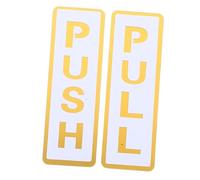 SECFOU 2pezzi Adesivi per Push Pull Acrilico Etichette Autoadesive Impermeabili per e Negozi per e Facile Installazione