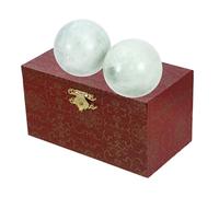 SECFOU 2pezzi Palline Da Massaggio Per Mani in Piccole e Lisce Per Esercizi Manuali e Rilassamento Delle Mani