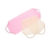 SECFOU 2pezzi Panno Esfoliante Coreano in Poliestere Asciugamano Da Doccia Avvolgente Guanti in Luffa Naturale Scrub Corpo Lunga e Pratica Striscia Per Difficile Raggiungere Aree Design e