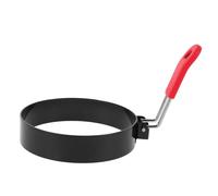 SECFOU 2pezzi Stampo in Acciaio Resistente Per Uova Pancake e Frittate Con Manico in Silicone Antiaderente Per Cucina e Piano Cottura Accessorio Creatore Per Colazione