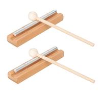 SECFOU 2set Campana Di Consapevolezza Con Martello Per Meditazione e Yoga Strumento Percussivo Per Insegnanti Ottimo Per Attività Aula e Pratiche Spirituali Per Suono Risonante e Calmo