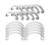 SECFOU 30 Pezzi Ganci in Acciaio per Porta Gabbia Design Artistico, Resistenti e Facili da Fissare, Accessori per Gabbie di Pollame e Allevamento