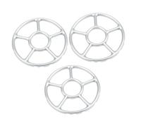 SECFOU 3pezzi Supporti Per Pentole e Wok Per Cucina Gas Per Pentole in Lamiera Zincata Design Antiscivolo Per Proteggere Wok e