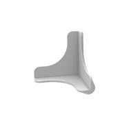 SECFOU 4 Pezzi Protezioni Angolari Morbide in Silicone per Mobili e Scrivanie, Paraspigoli per Antiurto, Facili da Installare, Adatte per Casa e Ufficio, Grigio