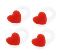 SECFOU 4pezzi Copertura Webcam Cuore Protezione Privacy per Laptop e Tablet Slider Facile da Usare Design Ultra Sottile Adesivo Resistente Compatibile con Webcam di Dispositivi Vari