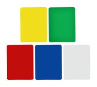 SECFOU 5 Pezzi Carte Tagliate per Poker in Pvc Facili da Trasportare Accessori Comodi per Giochi di Carte Professionali