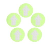SECFOU 5 Pezzi Segnale Direzionale Adesivo Freccia Riflettente, Marcatore Riflettente, PVC, Verde Chiaro, per Percorsi Scale e Outdoor, Indicatore di Direzione