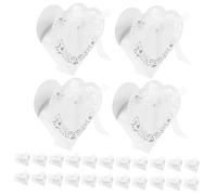 SECFOU 50pezzi Scatole Per Caramelle Forma Di Cuore Per Matrimoni e Feste Scatoline Decorative Per Eventi Festivi Contenitori Per Dolci e Regali Leggere e Facili Da Trasportare