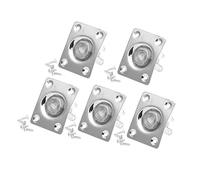 SECFOU 5pezzi Piastra Jack Per Chitarra Presa Jack Piastra Uscita Facile Installazione Materiale Resistente Viti Incluse