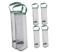 SECFOU 6pezzi Sacchetti Rete Para Aglio e Verdure Sacchetti Stoccaggio Frutta e Orto in Poliestere Resistente Conservazione Appesi Per Cucina Organizer Salvaspazio Per Cipolla Radice Arom