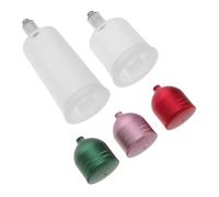SECFOU Airbrush pot 5 Pezzi Contenitori per Vernice Aerografo in Plastica e Lega di Alluminio con Compatibilità Universale per Airbrush Tools Art