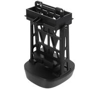 SECFOU Avvolgitore per Orologi Automatico in Plastica Nero Superficie Liscia, Design Elegante per Carica Automatica di Orologi Meccanici su Tavolo da Trucco