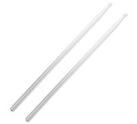 SECFOU Bacchette per Batteria Bastoncini per Percussioni 5a in Lega di Alluminio Argento Buon di, per Esercizi Quotidiani e Performance in Band