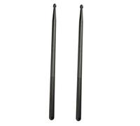 SECFOU Bacchette Vari Nylon Batteria Nero per e Manico Antiscivolo in lungo a Adatte Strumenti a Percussione Professionali Set di Batterie