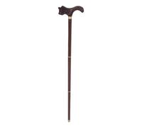 SECFOU Bastone da Passeggio in Legno Massello con Intaglio a Mano a Tre Sezioni, Bastone da Trekking Decorativo Leggero 88 Cm per Anziani e Adulti, Supporto Stabile per Escursioni e Uso
