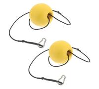 SECFOU Boia di Ormeggio Galleggiante per Yacht con Corda 2 Pezzi PVC Giallo | Alta Visibilità, per Barca e Piscina, Adatto a Mattine Nebbiose e Pesca