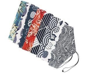 SECFOU Borsa Porta Oggetti in Lino Stile Giapponese 8 Pezzi, Buste Portaposate per Accessori da Viaggio, Facile da Trasportare, per Decorazioni Tavola da Cena