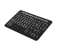 SECFOU Braille English Alphabet Board With Raised Dots Numbers And Punctuation Educational Tactile Learning Aid For Blind Children And Adults Teaching Tool For Sensory Development