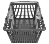 SECFOU Cesto la Spesa in Plastica Spesso Manico Resistente, Design Spesso per Uso Commerciale in Supermercati, Cesta Porta Oggetti Durevole e Funzionale