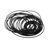 SECFOU Cinghie per Registratori a Cassette Quadrate in Gomma 1 Mm Larghezza 100 Pezzi Mix 40-135 Mm Kit Riparazione Compatibile Dvd CD Vcr Soluzione Professionale per Manutenzione