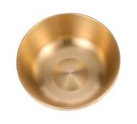 SECFOU Ciotola per Offerte Acqua Buddista in Rame Spesso Lucidato, Ciotola Decorativa per Tempio Casa Ufficio Sala Yoga, Coppa D’acqua Sacra per Rituali e Decorazioni Orientali