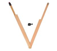 SECFOU Compasso da Disegno in Legno Multifunzionale per Insegnamento e Lavoro Tecnico Design Portatile per Insegnanti e Studenti in Campo Ingegneristico e All'aperto