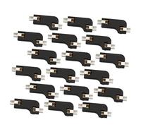 SECFOU Connettore Hot Swap Pcb per Tastiera Meccanica Professionale, Base Sostituzione 20 Pezzi in Abs Nero, Due Morsetti, per Modifica e Riparazione