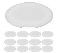 SECFOU Coperchio in Plastica per Scatola di Salviette Umidificate Ragazzo Ragazza, Patta Ribaltabile Sigillata e Bordo Antiscivolo, Compatibile per Uso Quotidiano nel Cambio Pannolino,