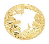 SECFOU Copertura per Portacandele in Lega di Zinco Oro, Coperchio Metallico Intagliato Resistente al Freddo, per Candele Aromaterapia e Uso Interno