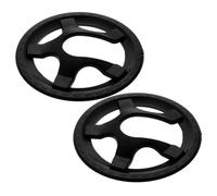 SECFOU Copricatena per Bicicletta 5 Fori 2 Pezzi Plastica Nero | Mountain Bike e Pedivella, Montaggio Semplice, Resistente All’usura, Accessorio per Trasmissione