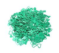 SECFOU Coriandoli da 75g in Plastica Verde 3000 Pezzi a Forma di Cuore come Decorazione da Tavolo Romantica per Decorazioni Matrimonio e Banchetti di Benvenuto