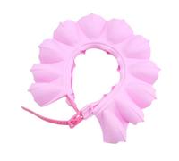 SECFOU Cuffia da Bagno in Tpe Regolabile Protezione Orecchie, Facile da Indossare e Togliere, Cappello da Doccia per Bagnetto Rosa
