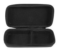 SECFOU Custodia Protettiva per Microfono Wireless in Eva Nera 18,5x9x4,5 Cm, Valigetta Antiurto Tasca Porta Accessori, Flight Case Portatile per Trasporto e Uso Professionale