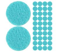 SECFOU Dischetti di Cotone Rotondi 100 Pezzi per Aromaterapia, Cuscinetti Assorbenti ad Alta Capacità per Medaglione Diffusore da 25 Mm, Tamponi di Fibra di Cotone per Oli Essenziali Fai