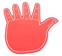 SECFOU Dito Gigante in Schiuma Eva a Cinque Dita Rosso, Guanto per Tifo Sportivo e Cheerleading, Accessorio Leggero e Portatile per Eventi e Feste Sportive