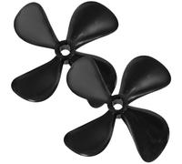 SECFOU Eliche Facile da Installare Foro 4mm Nero 1 Paio per Barca Rc 4 Lame in PC per Migliorare Prestazioni Accessorio per Modellini Nautici