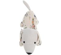 SECFOU Fermo Porta a Forma di Cane e Lino Sabbia Fine, Decorativo e Portatile, Previene Lo Sbattere della Porta, per Camera da Letto e Stanza